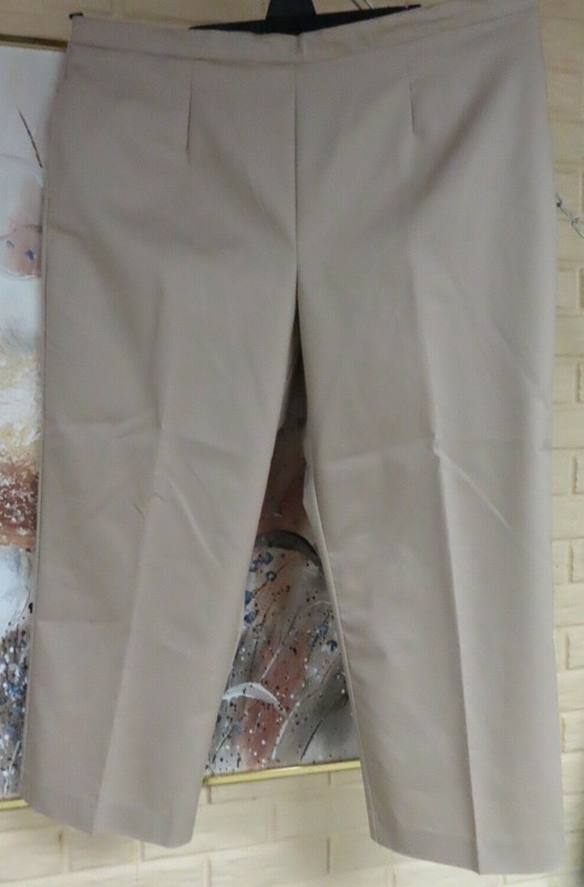 NWT WOMENS ALFRED DUNNER CLASSIC FIT 24W EASY CARE STONE COMFORT WAIST PANTS