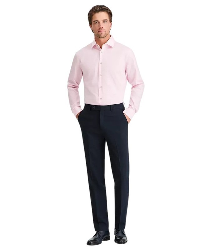 Calvin Klein Mens Slim fit Dress Pants 32 / 32 Navy Blue Solid