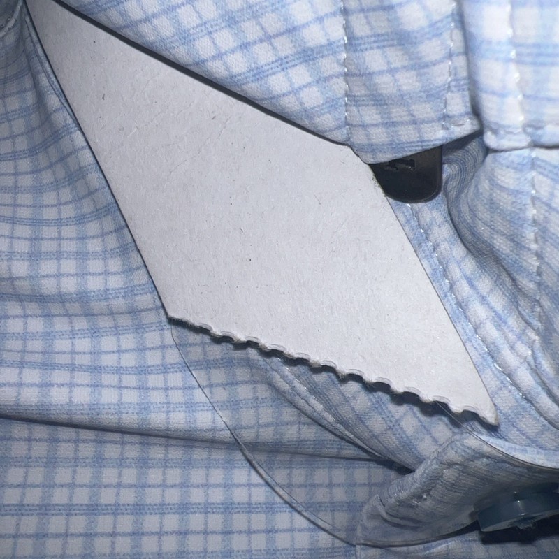 Twillory Shirt Men Med White/lt Blue /Violet ￼Stretch Hard Collar Check SS ￼￼￼ gallery