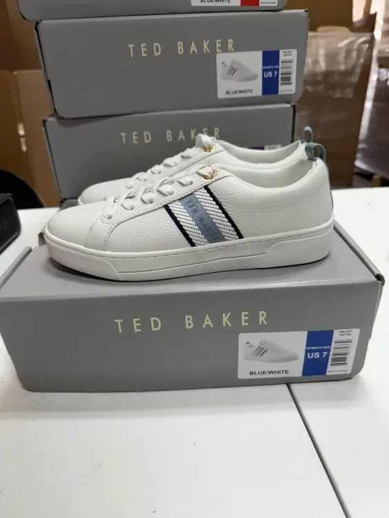 Pick your Size Ted Baker Women’s Blue White Leather Sneakers