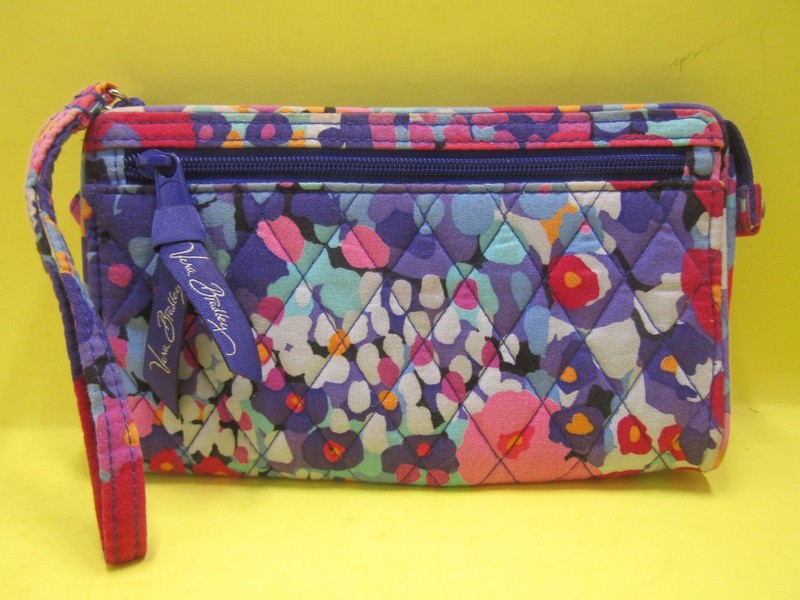Vera Bradley Accordion Wristlet Wallet Variation Turnlock/ Zip Oranizer Clutch