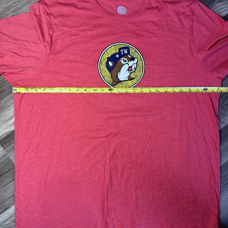 Buc-ee's Tennessee Double-Sided Tagless Red Crew Neck T-Shirt Size 3XL gallery