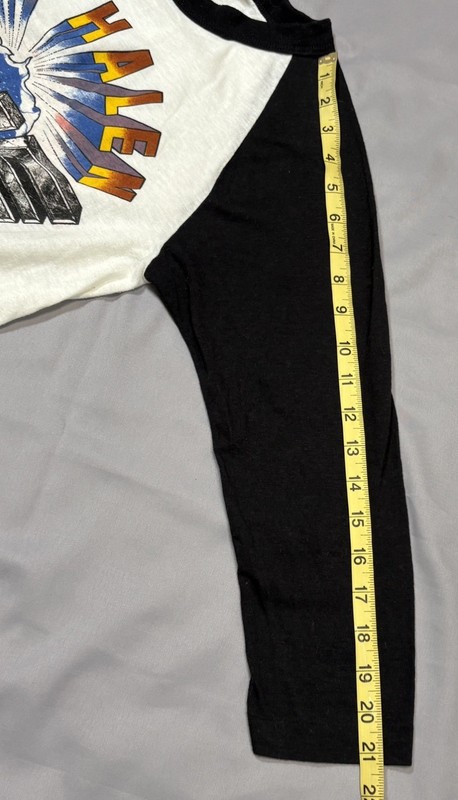 Vintage 1982 Van Halen Raglan Tour Shirt Lion Graphic Rock Tee Small gallery