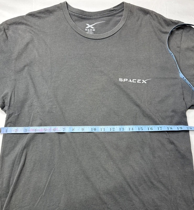SpaceX (Large) TShirt CRS-6 SES12 Dragon Falcon 9 Rocket Program Satellite gallery