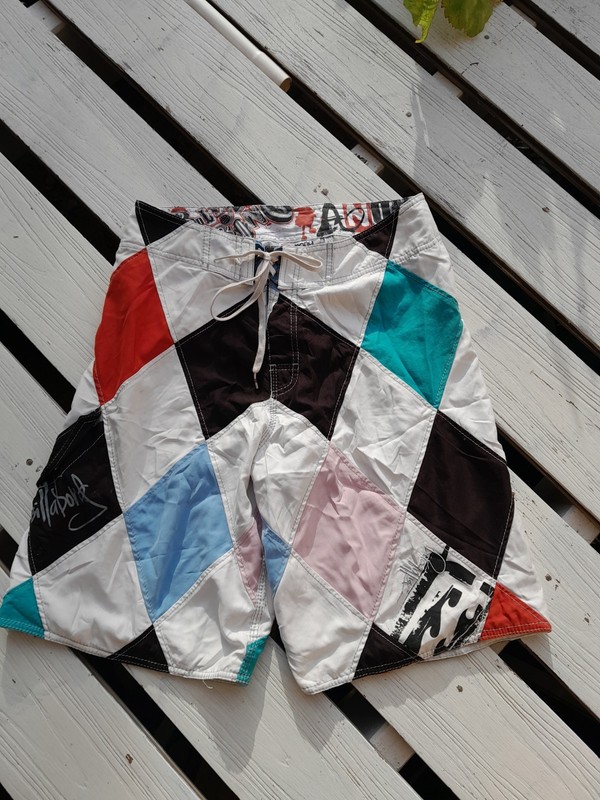 Billabong Andy Irons 🃏Harlequin🃏 Argyle Diamond boardshorts