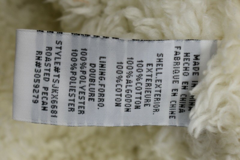 Thread & Supply Womens Utility Jacket Front Zip Drawstring Snap Tab Cotton L $60 gallery