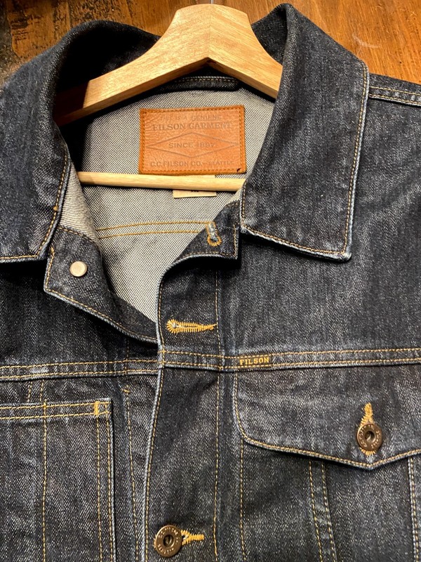 Filson Made In The USA Denim Cruiser Jacket XXL Made In USA