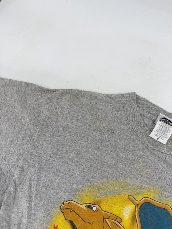 Vintage 90s POKEMON Charmander Charizard Evolution Shirt Youth Size Medium RARE gallery