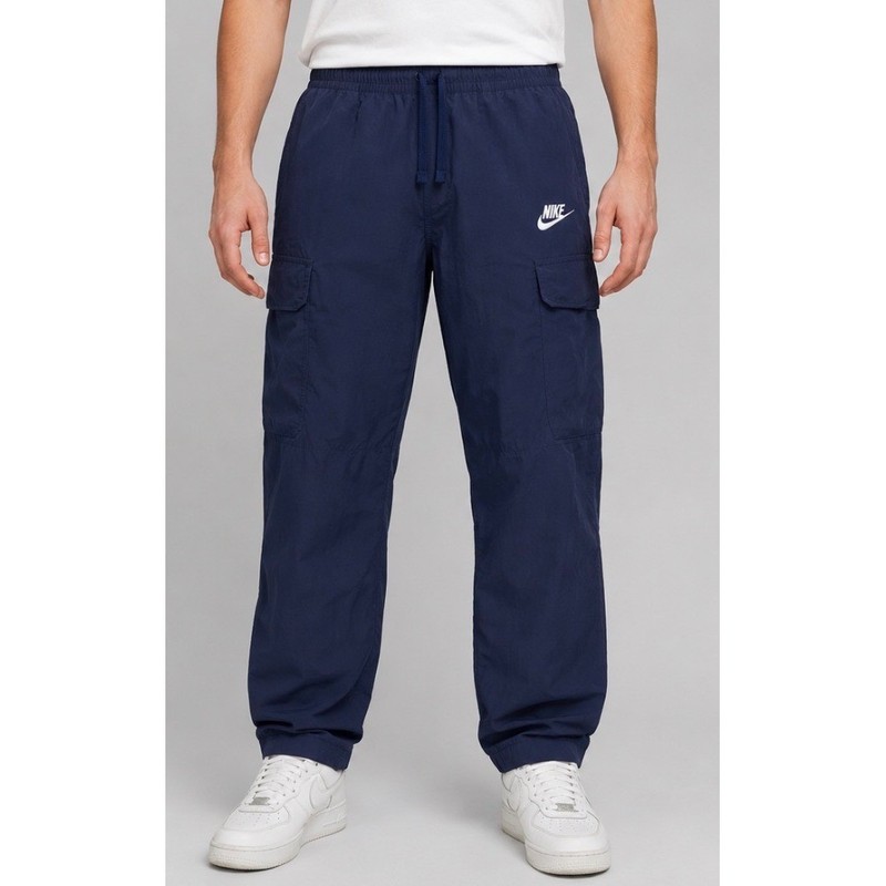 Nike Mens Sportswear Cargo Pants Navy Blue Utility Woven Gym Size M CD2036-410
