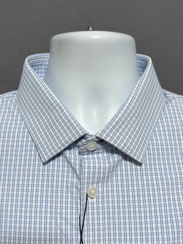 Mizzen Main Leeward Shirt Mens XL Trim Fit Winston Check Stretch $158 NWT