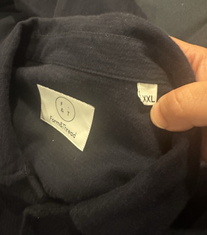form thead organic Cotton Shirt In Dark Blue XXL gallery