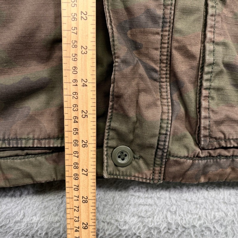 American Eagle Field Jacket Men Small Military Camo Hooded Quilted Lined Utility gallery