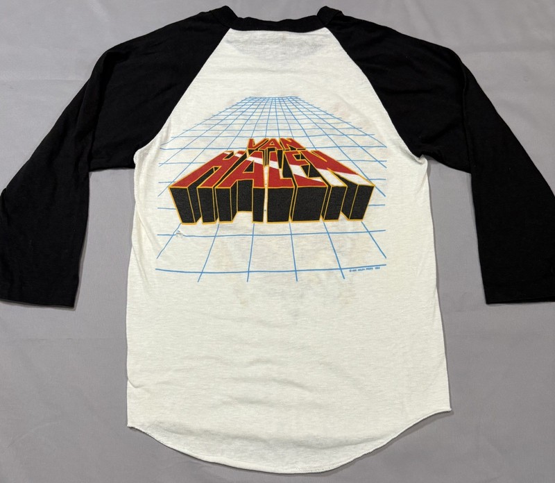 Vintage 1982 Van Halen Raglan Tour Shirt Lion Graphic Rock Tee Small gallery