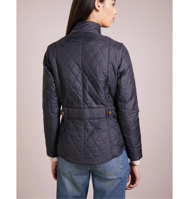 Navy/ Navy ~ Barbour Flyweight Cavalry Quilted Jacket MSRP$260 ~ British Chic gallery