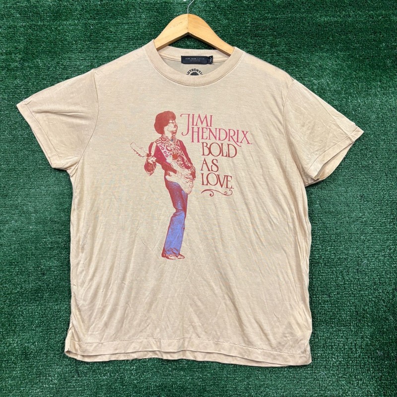 Jimi Hendrix Axis Bold As Love Psychedelic Rock T-Shirt Size Large