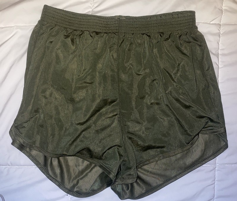 Military PT Shorts Size XL Made In USA Tricot 100% Nylon Elastic Waist 137