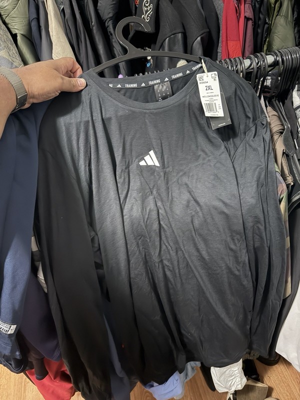 adidas AEROREADY Men’s Training Breathable Crew Neck Long Sleeve Tee 2XL