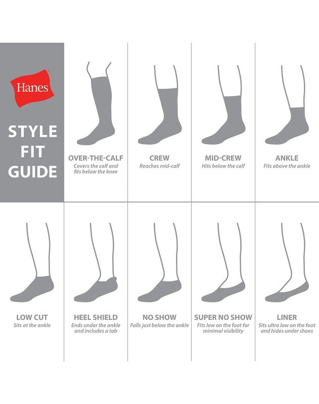 Hanes Boys Crew Socks 12-Pack Cushioned Durable Reinforced Heel Toe Black White gallery