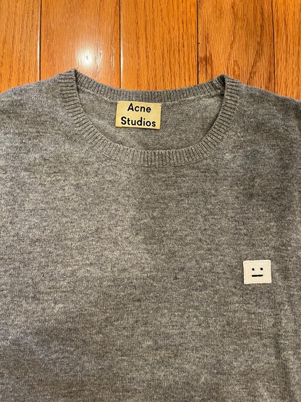 Acne Studios Wool Sweater Gray Size Medium (flaws) gallery