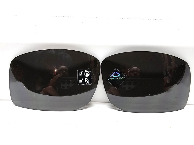 Authentic Oakley GIBSTON Black Prizm P Polar Flash Mirror Lenses 61-17 ok68 FLAW