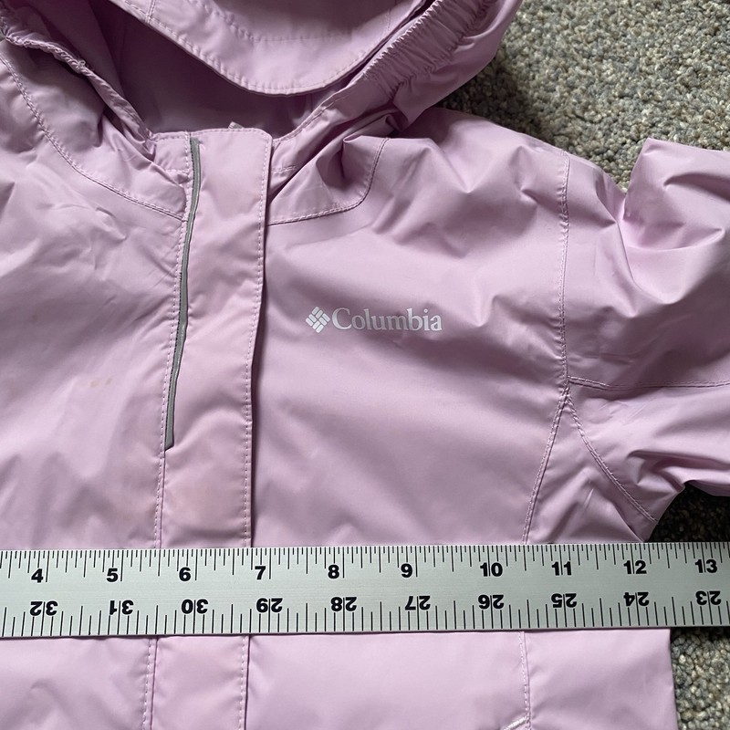 Columbia Hooded Raincoat Toddler Girl Size 3T Lilac Mesh Lined Pockets gallery