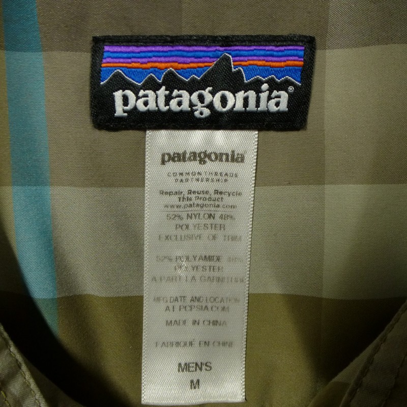 Patagonia Shirt Mens Medium Brown Plaid Lightweight Polyamide Polyester Casual gallery