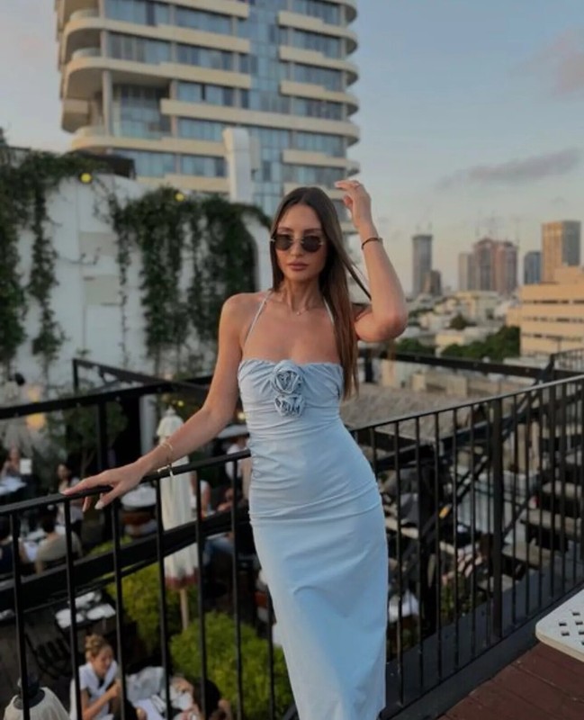 NWT_ZARA SS24 RAISED FLOWERS STRAPLESS DRESS SKY BLUE | 3581/880_XS-XL gallery