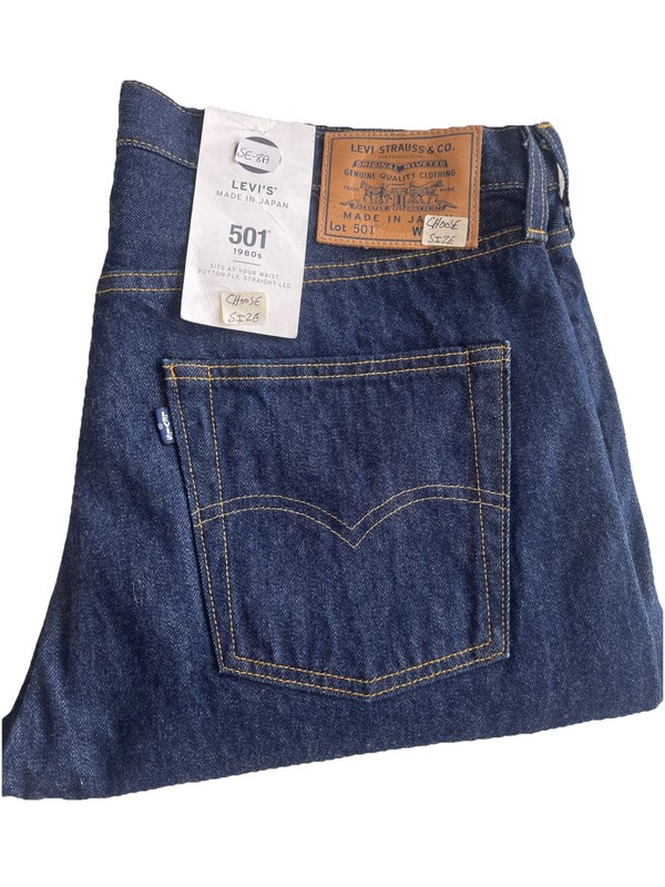 LEVI Made In Japan 1980's 501 Dark Wash Selvedge, Various Sizes Choose gallery