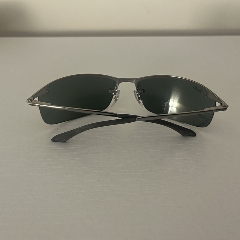 Ray-Ban RB3183 004/71 Sunglasses Silver Frame Gray Lens