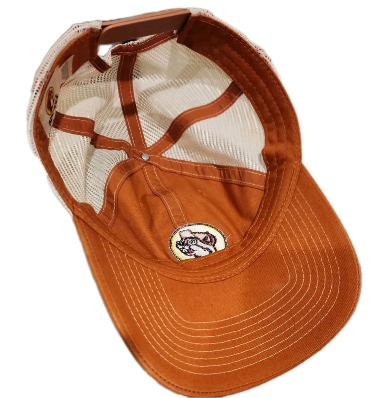 Buc-ee's Bucees Bucky's Beaver Hat Cap Adult OSFM Rust Orange Embroidered NWOT gallery
