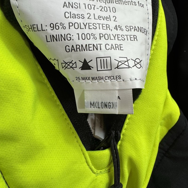 Elbeco Soft Shield Hi Vis / Black Reversible Class 2 Jacket Sz Medium Long NWT gallery