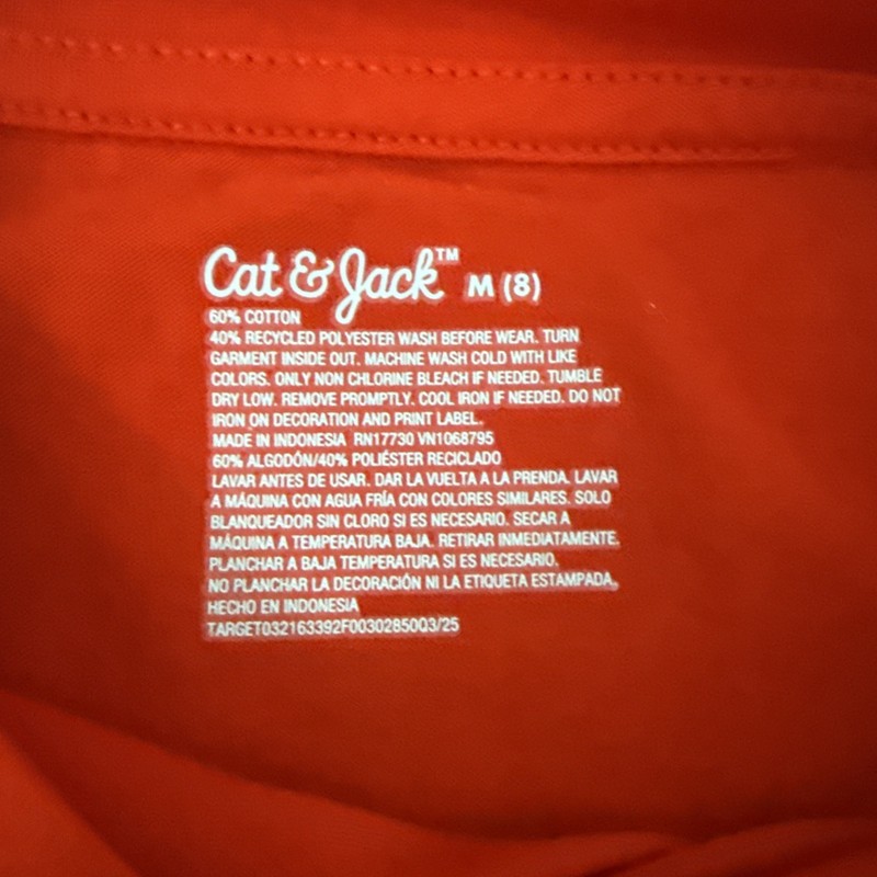 Cat & Jack Merry & Bright Long Sleeve Christmas T Shirt | Medium (8) gallery
