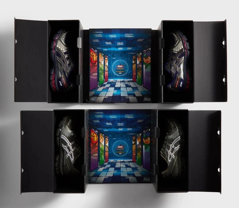 Marvel vs Capcom Kith ASICS GEL-KAYANO Captain America v Guile Double Box US 11 gallery