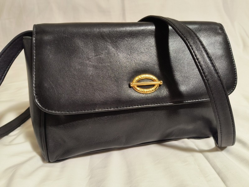 Vintage 80 90s ETIENNE AIGNER Leather Organize🏵Handbag Shoulder Crossbody Purse