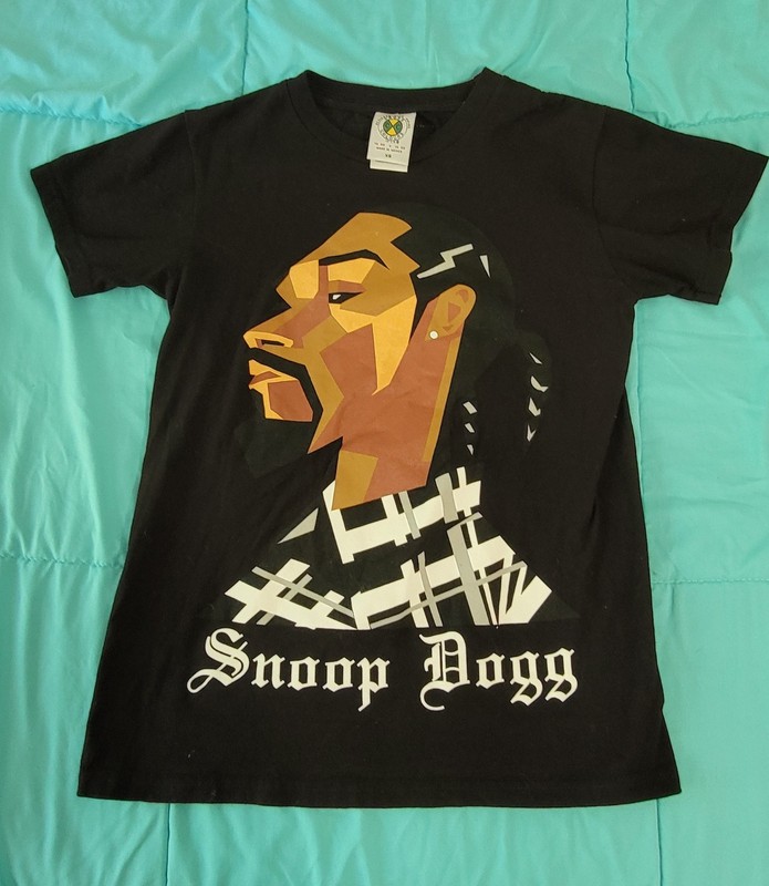 Cross Colours Snoop Dogg Cartoon T-Shirt Size S Streetwear Art Rap Hip-Hop 90’s