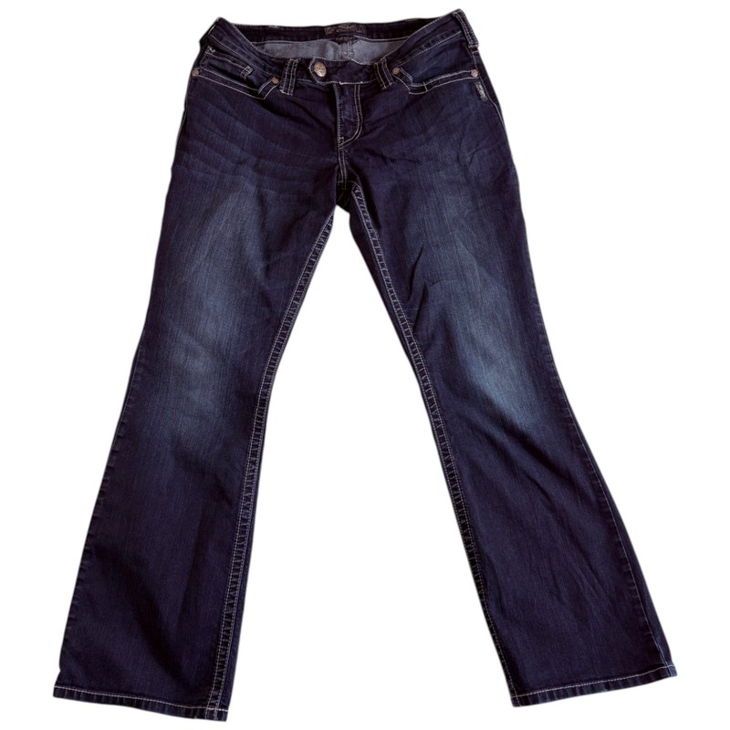 Silver Jeans Co. Tuesday Slim Bootcut Womens 14×33 (33×31.5) Blue Denim Low Rise