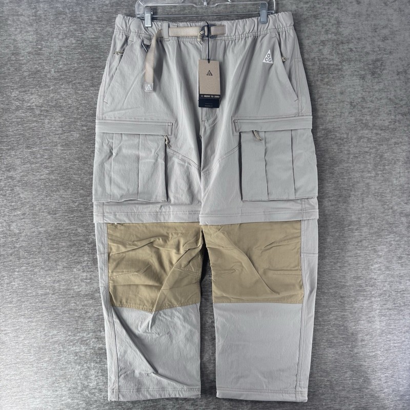 Nike ACG Smith Summit Cargo Pants Convert To Shorts Beige Men’s Large FN0428-009