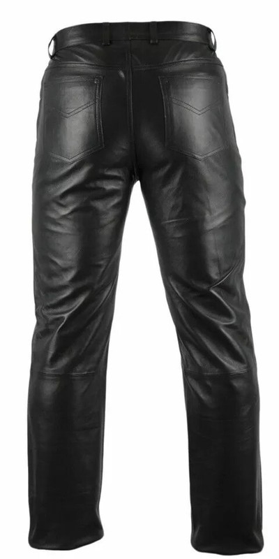 Motorcycle Pants Men Biker Dual Sport Motorbike Genuine Leather Pants Riding gallery