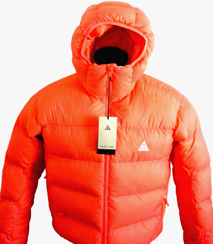Nike Women’s ACG Lunar Lake Therma-FIT ADV Hooded Jacket Wild Mango Size Small