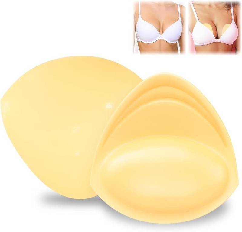 prowithlin Stick On Bra Push Up Adhesive Cups Invisible Sticky Bra Beige