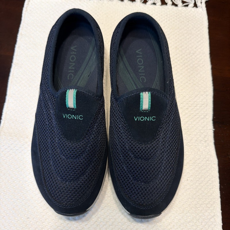 Vionic 331Heritage 9013 Blue Mesh Slip On Athletic Shoes Women’s Size 8