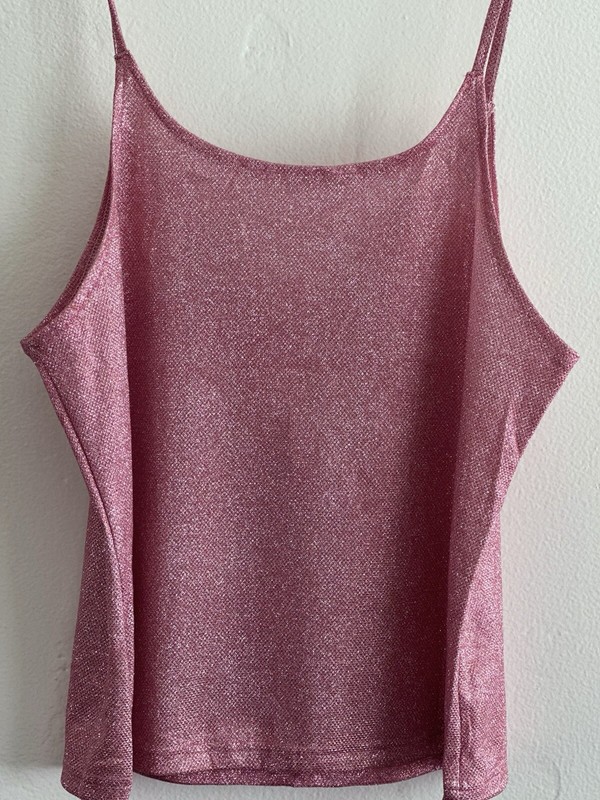 Women's Glitter Sequin Strap Top. gallery