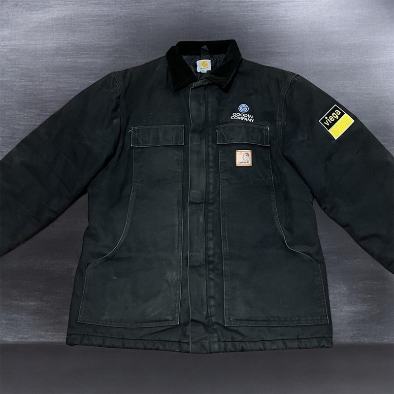 Carhartt C26 BLK Arctic Traditional Coat Black Duck Quilted Lining