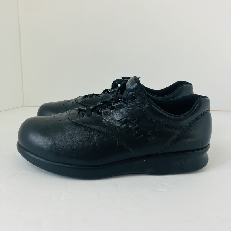 SAS Free Time Walking Orthopedic Shoes Women’s Size 6.5 WW Black Leather