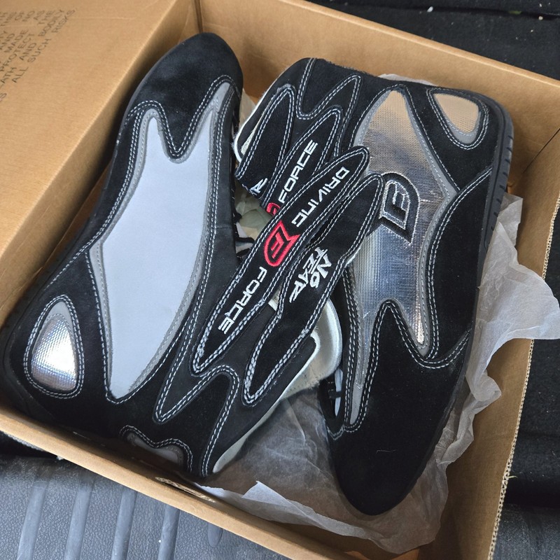 NO FEAR Driving Force Race Driver Shoes, DRAFT II,black size 8.5 men, new in box