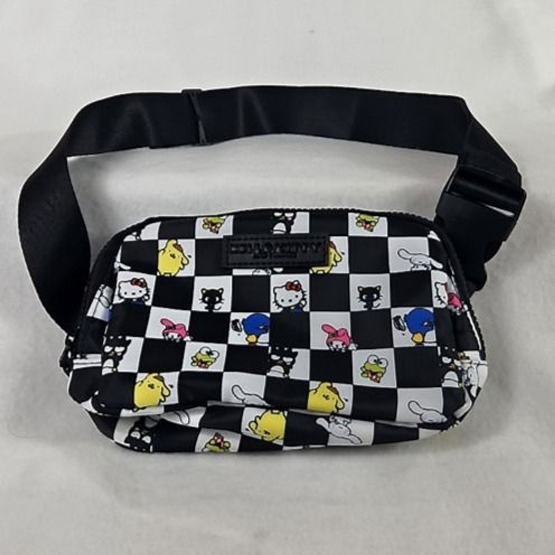 Hello Kitty Sanrio CALIA Checkered Belt Bag Fanny Pack All Characters NWOT