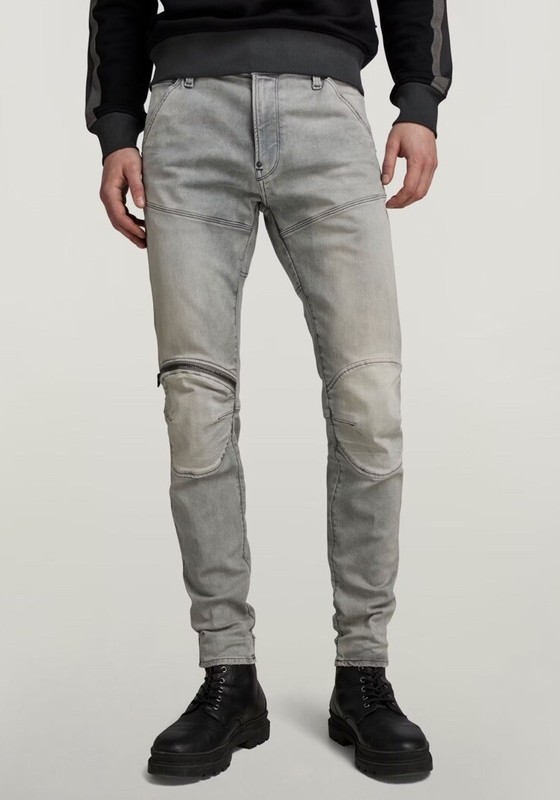 G-Star Raw Men’s 5620 Knee Zip Skinny Jeans Antic Faded Radium $220 36×32 New