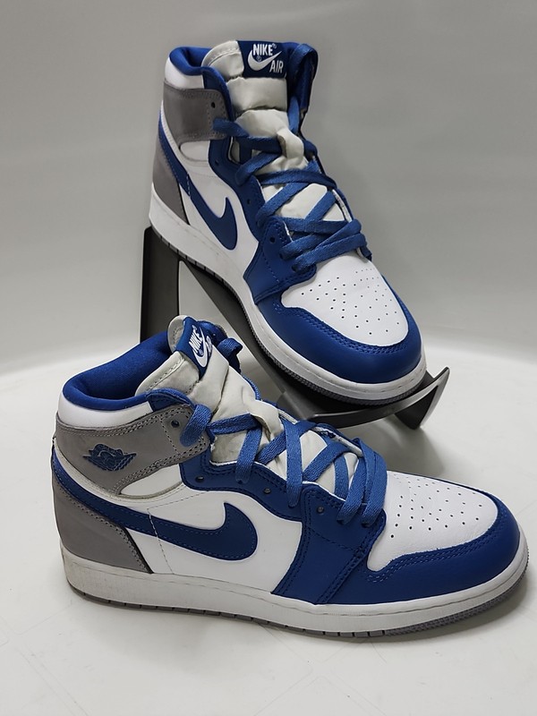 Air Jordan 1 Retro High OG True Blue Size 7Y / WOMAN 8.5Excellent Condition [69]