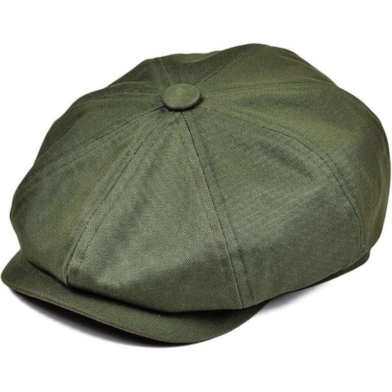 Green Vintage Retro Newsboy Baker Boy Flat Ivy Gatsby Cabbie Driving Golf Hat