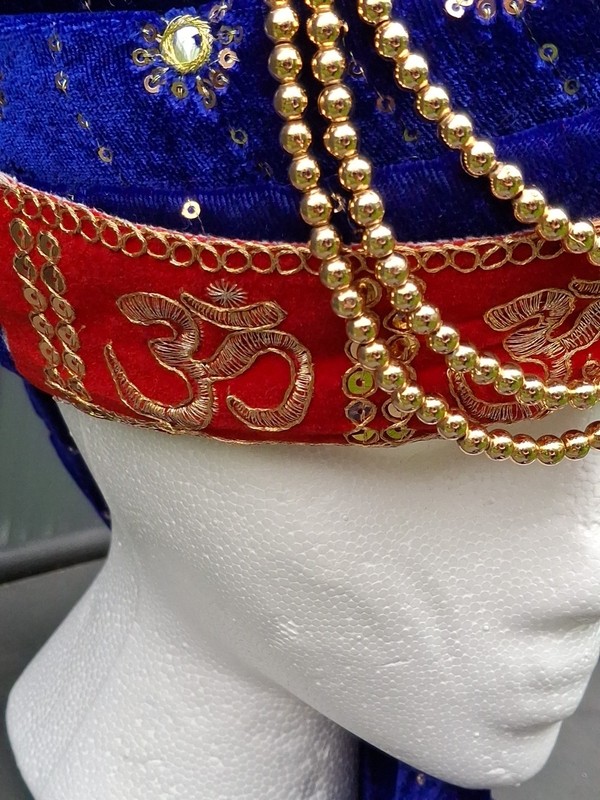 Indian Turban Dulha Safa Pagri Men Groom Wedding Maharajeh Baraati Bollywood Hat gallery